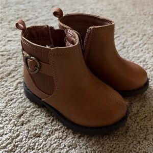 Toddler Brown Ankle Boots